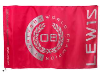   Size LEWIS HAMILTON FLAG Rocket Red VODAFONE McLAREN MERCEDES F1 TEAM