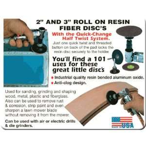   Inch Roll On Resin Fiber Discs 60 Grit Quick