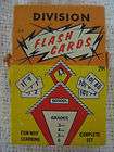 Vintage DIVISION Flash Cards Old Style in Box Fairchild