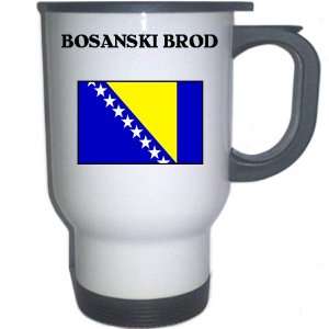  Bosnia   BOSANSKI BROD White Stainless Steel Mug 