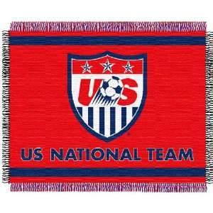  Team USA Soccer Triple Woven Jacquard Throw (019 Focus 