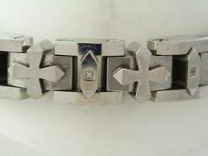 Black & Blue Stainless Steel .10ctw Diamond Bracelet  