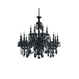  Metropolitan N9008 BK Vintage 18 Light Chandeliers