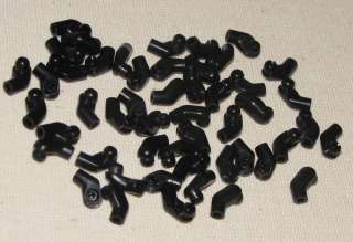 LEGO LOT OF 50 BLACK MINIFIG ARMS BODY PARTS PIECES  