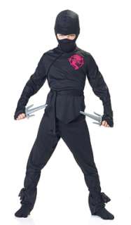 Black Ninja Boy Fighter Child Halloween Costume  