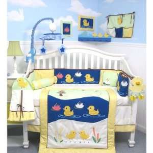 13 Piece Quack Quack Ducks Baby Crib Nursery Bedding Set  