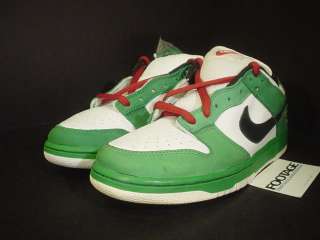 2003 Nike Dunk Low Pro SB GREEN BEER STAR RED BLACK 9  
