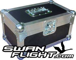 single 200 Swan Flight Case record box (Black)  