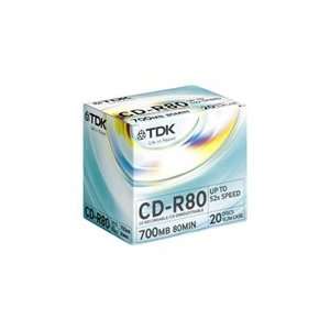  TDK 52x CD R Media Electronics
