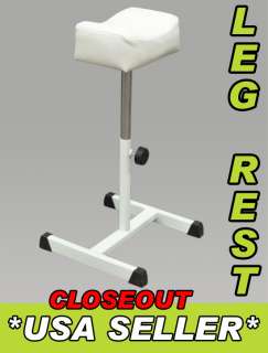 NeW WHITE Leg Rest Tattoo Height Adjustable Pedicure Portable Mobile 