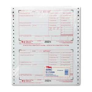  ~~ TOPS BUSINESS FORMS ~~ W 2 Tax Forms for Dot Matrix 