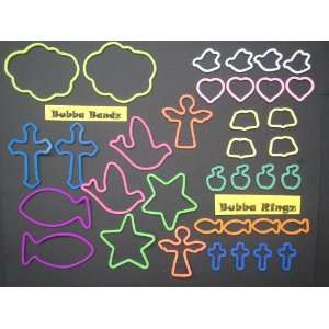  Religious Silly Rings & Bands Variety Pack   36 Pieces 
