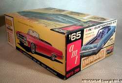 Vintage 65 AMT Chrysler Imperial 3n1 Pickup Model Kit Box Parts Lot 
