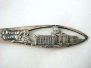 Antique Sterling Spoon 925 Oklahoma State Capitol Bldg  