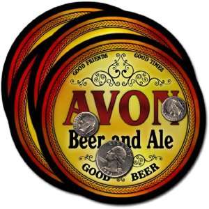  Avon , WI Beer & Ale Coasters   4pk 