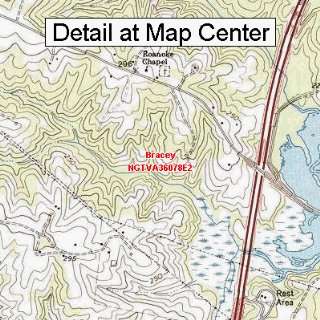   Map   Bracey, Virginia (Folded/Waterproof)