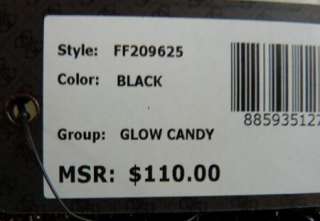 GUESS LARGE Black Glow Candy Patent Tote Handbag Bag $110, NWT  