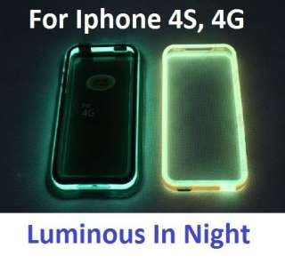 Luminous Case Skin Bumper for Iphone4 4g 4s  