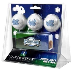  North Carolina Tar Heels NCAA 3 Golf Ball Gift Pack w/ Hat 