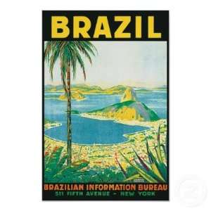  Vintage Brasil Poster