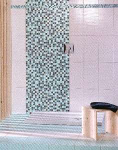 Sample  Natural Blue Crackle Glass Mosaic Tile Kitchen Backsplash wall 
