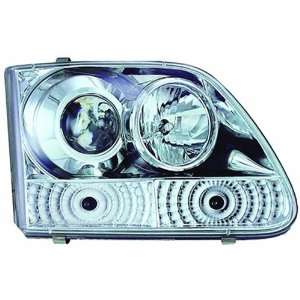 IPCW CWS 501C2 Clear Projector Headlight with Rings and Chrome Housing 
