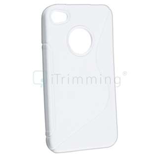 item White Black Blue Purple Pink Smoke Red Gel Rubber Case for 