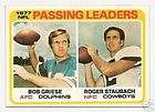 1978 topps 331 roger staubach bob griese cowboys buy it