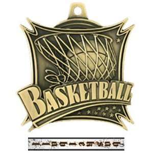  Xtreme Custom Basketball Medal M 701B GOLD MEDAL/INTENSE 