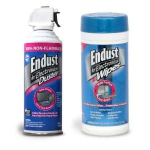 Endust Electronics Cleaning Kit Anti Static Wipes and Electronics 
