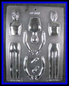NEW *MALE FIGURE   BODY PARTS* Candy   Gum Paste Mold  