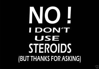 FUNNY STEROIDS GYM TRAINING BODYBUILDING WORKOUT TSHIRT  