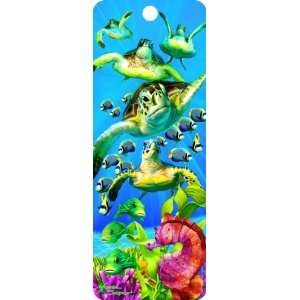  Sea Turtle, 3 D Bookmark with Tassel