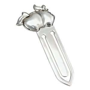  Sterling Silver High Polish Apple Bookmark Jewelry
