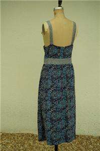LUCKY BRAND BOHO CHIC FLORAL COTTON BLEND DRESS XLARGE  