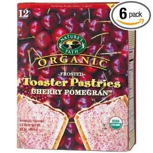 Natures Path Organic Toaster Pastries, Frosted Cherry Pomegranate, 12 