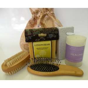  Hair Brush,Pumice Stone & Lipstick Case. The Most Attractive Bath,Spa
