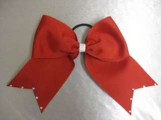 Cheer Bow wrhinestones/yes middle knot( $6.50)