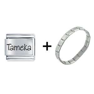  Name Tameka Italian Charm Pugster Jewelry