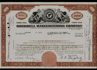 ROCKWELL MANUFACTURING COMPANY issued to Al Westreich  