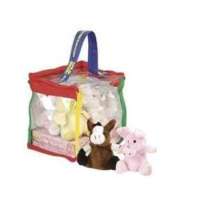  Baby Farm Animals Value Bag. 5 Piece Assortment Toys 