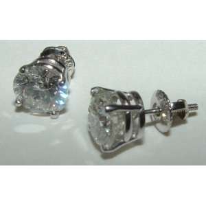   CARAT diamond stud earrings ear ring solitaires NEW 