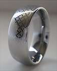 Tungsten Etched Celtic Knot Ring Band Size 13 Mens & Womens Rings New 