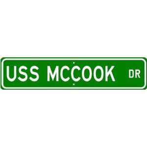  USS MCCOOK DD 496 Street Sign   Navy