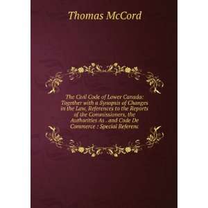   As . and Code De Commerce  Special Referenc Thomas McCord Books
