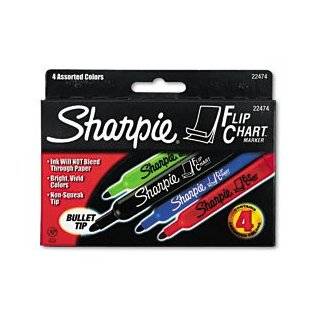 Sharpie  Flip Chart Markers, Bullet Tip, Four Colors, 4/Set    Sold 