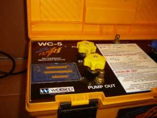 WATSCO WC 5 REFRIGERANT FREON RECOVERY SYSTEM THE MICRO FLASH  
