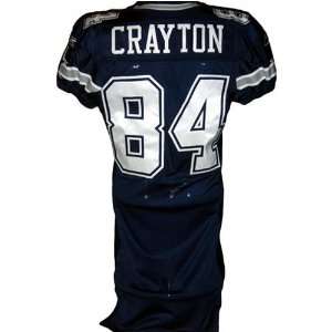  Patrick Crayton #84 2007 Cowboys Game Used Navy Jersey 