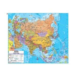  Adv Political Deskpad Map Asia Single 18X13 Office 
