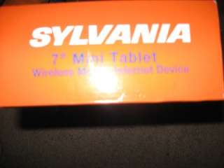 SYLVANIA 7 INCH MINI TABLET WIRELESS MOBILE INTERNET DEVICE IN BOX 